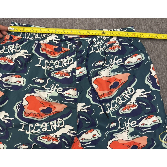 Scotch & Soda In Teal Orange Multicolor Swim Trunk Size L - Picture 3 of 7